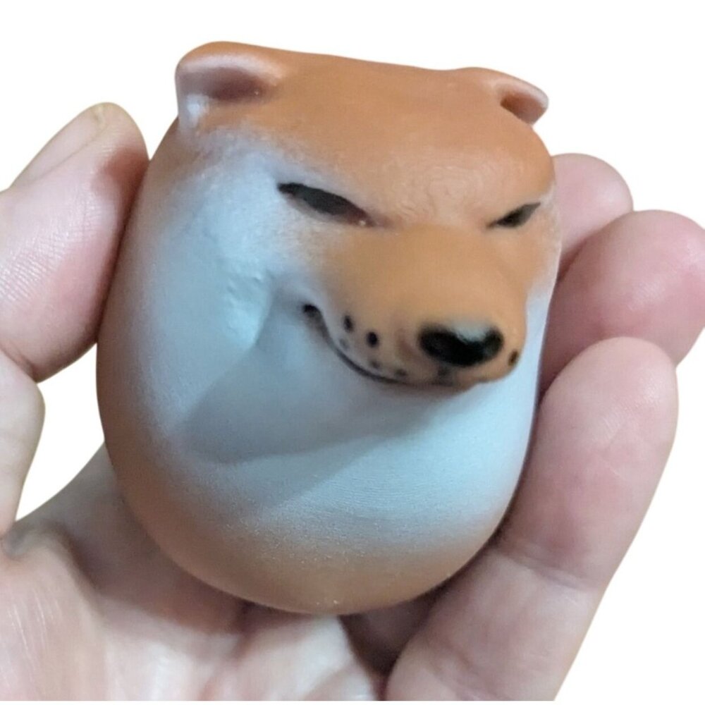 Shiba Inu Dog Egg D.O.G.E. Stress Relief Ball Elon Musk Donald Trump Easter NEW